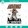 Houston Astros baseball team SVG pack featuring an astronaut design, ideal for fans. Bold graphics for DIY projects.