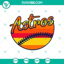 Houston Astros baseball team logo in SVG and PNG vector clipart. Great for sports-themed designs.
