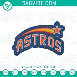 Houston Astros MLB baseball team embroidery patterns, machine files. Perfect for craft projects and DIY.