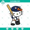 Houston Astros and Hello Kitty baseball SVG PNG combo, featuring a cute and unique design perfect for fans. Great for crafts and projects.