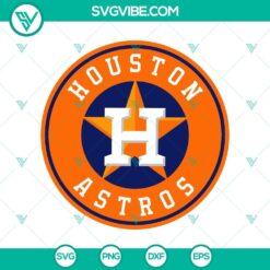 Houston Astros baseball team logo SVG with Astros Clipart design. Great for crafts, shirts, and digital projects.