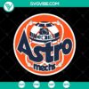 Astros themed R2D2 Star Wars SVG and Astromech PNG design, perfect for fans.
