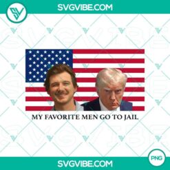Humorous Trump and Wallen PNG design with favorite men going to jail - funny political graphic with popular figures.