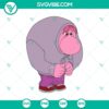 Inside Out 2 Embarrassment Character SVG, cartoon style digital design featuring Disney's character, great for crafts and projects.
