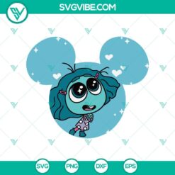 Disney-themed Inside Out 2 Envy Mouse Ears SVG design, perfect for crafting projects.