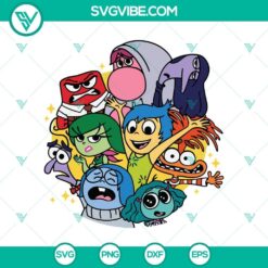Inside Out 2 SVG PNG files for Cricut & Silhouette, ideal for crafting.