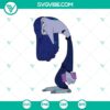Ennui 2 digital silhouette clipart in SVG and PNG formats, showcasing an artistic inside-out design. Great for crafts and decor.