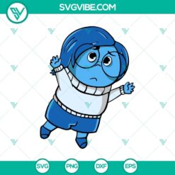 Inside Out Sadness SVG & PNG design, featuring Ultimate Sadness Pack for digital use.