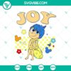 Inside Out 2 Joy character SVG and PNG design for digital products, featuring joyful expression.