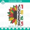 Juneteenth 1865 sunflower stitch pattern, perfect for embroidery machines.