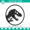 Jurassic Park & World embroidery patterns featuring dinosaur logo stitch files for craft projects.