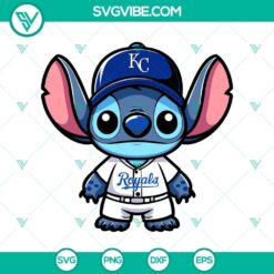 Kansas City Royals stitched baseball logo in SVG, PNG, DXF, and EPS formats for digital use.