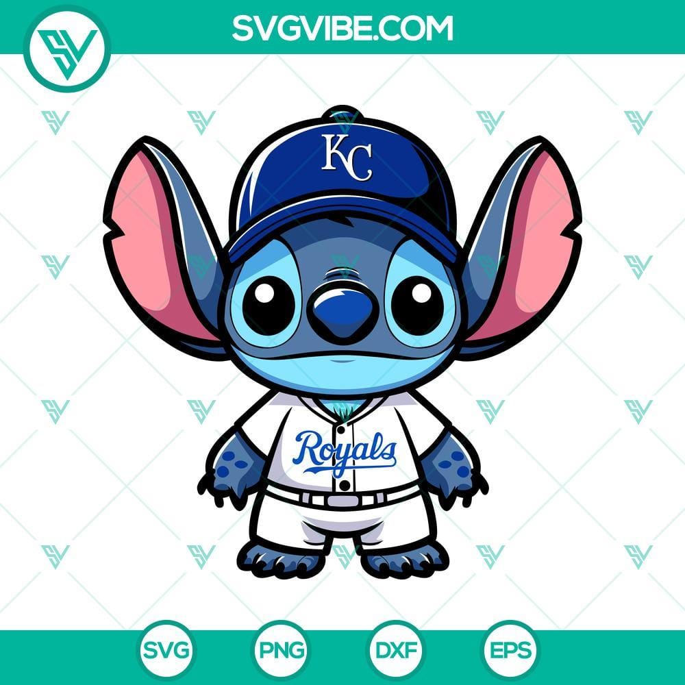 Kansas City Royals Stitched Baseball SVG PNG DXF EPS Kansas City Royals stitched baseball logo in SVG, PNG, DXF, and EPS formats for digital use.