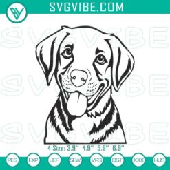 Labrador embroidery patterns with adorable dog designs, perfect for machine stitching, cute stitch files for pet lovers.