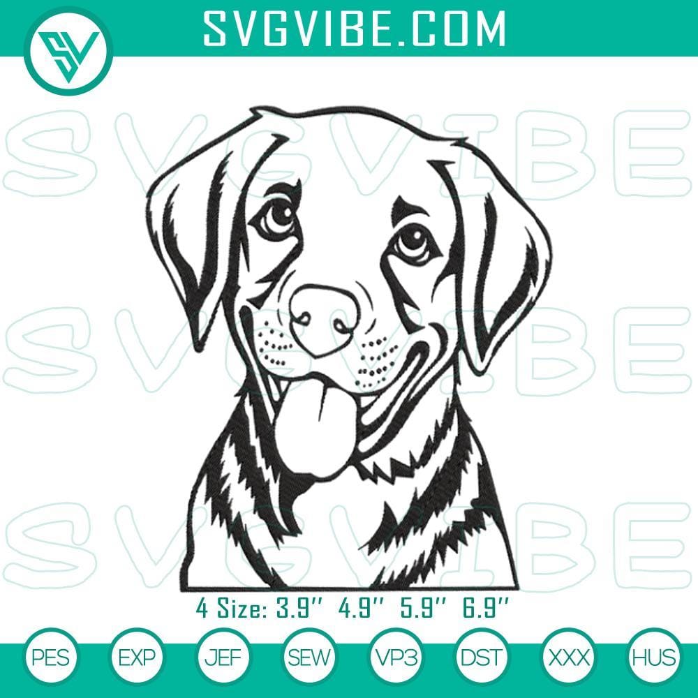 Labrador Embroidery Patterns for Machines Labrador embroidery patterns with adorable dog designs, perfect for machine stitching, cute stitch files for pet lovers.