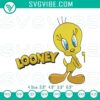Looney Tunes Tweety embroidery design with cute cartoon character file, perfect for craft projects.