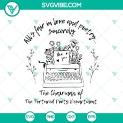 Taylor Swift album SVG kit with love and poetry motifs, ideal for crafting projects.