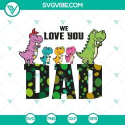 Papasaurus T-Rex Dad SVG design for Father's Day featuring a loving dinosaur dad, perfect for gifts and crafts.