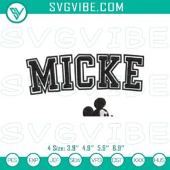 Vintage Mickey Mouse embroidery designs for machine stitching, classic Disney patterns.