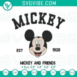 Disney Mickey & Friends embroidery patterns featuring mouse character designs - perfect for crafting fans.