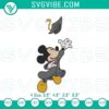 Embroidery patterns of Mickey grad cap design for graduation, stitch files for crafting projects.