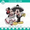 Mickey & Minnie Mexican Celebration Embroidery Patterns, Disney Stitch Files with festive designs for crafting projects.