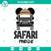 Mickey Safari Truck & Animal Kingdom Vacation SVG design with fun safari theme, great for Disney fans.