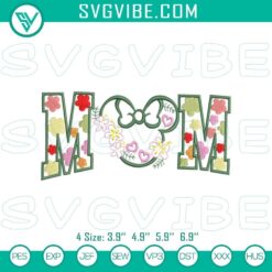 Minnie Mouse mother embroidery patterns with Disney mom design file, ideal for crafting and digital projects.