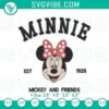 Minnie Mouse Stitch Design Patterns featuring cute Disney character embroidery, ideal for projects and crafts.
