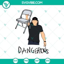 Morgan Wallen Risky Chair silhouette clipart in SVG, DXF, EPS, PNG vectors for digital products.