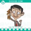 Mr. Bean and Teddy Bear stitching patterns, cartoon embroidery files for classic design enthusiasts.