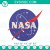 NASA embroidery pattern with machine stitch design featuring space agency logo.