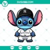 New York Yankees baseball logo design in SVG, PNG, DXF, and EPS formats with stitched details.