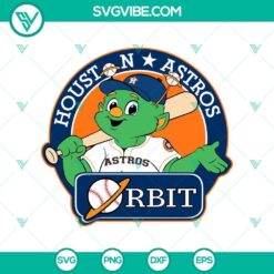 Houston Astros mascot Orbit in SVG and PNG file for digital use.
