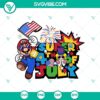 Super Mario themed SVG for Independence Day celebration, featuring patriotic design elements for 4th July.