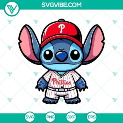 Philadelphia Phillies baseball stitch design SVG PNG DXF EPS file for crafting.