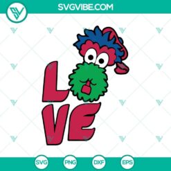 Phillies Phanatic mascot SVG design for Philadelphia baseball fans. Great for sports-themed crafts.