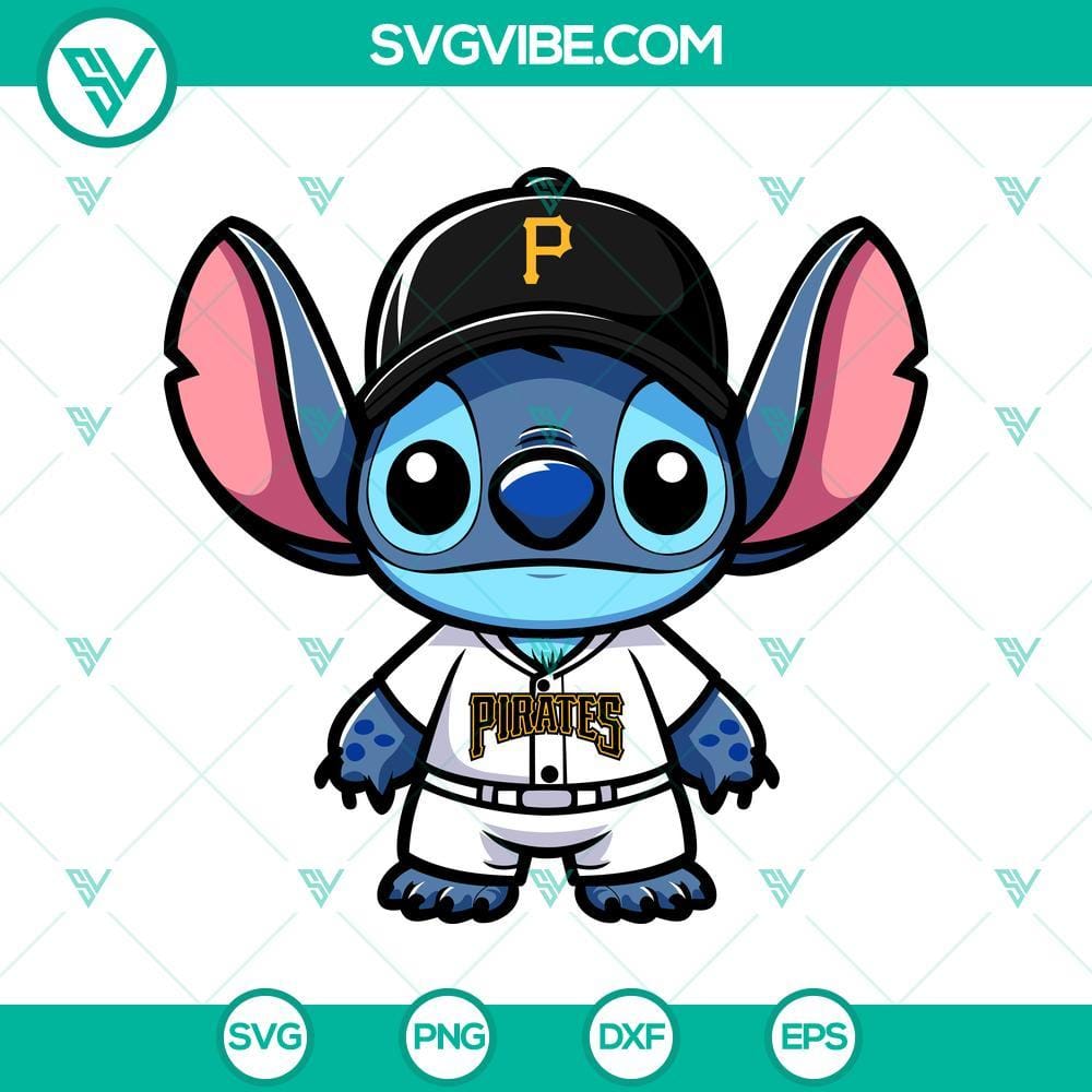 Pittsburgh Pirates Stitch MLB SVG PNG DXF EPS Pittsburgh Pirates baseball team logo stitch design in MLB SVG PNG DXF EPS format for digital crafting projects.