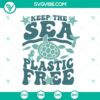 Preserve Ocean and Earth Conservation themed SVG design with plastic-free concept. Great for eco-friendly digital projects.