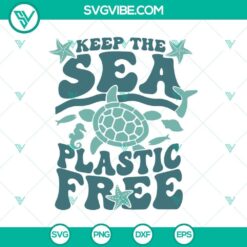 Preserve Ocean and Earth Conservation themed SVG design with plastic-free concept. Great for eco-friendly digital projects.