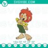 Pumuckl and Ellis Kaut embroidered patterns, German cartoon character digital files for crafts and embroidery projects.