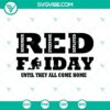 RED Friday Support Troops SVG with military, veteran, and soldier designs for patriotic crafting projects.