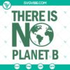Save Our Planet vector graphic with Earth Day theme, featuring Earth globe surrounded by green leaves and text.