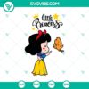 Charming Snow White Chibi Princess Disney SVG design for crafting projects.