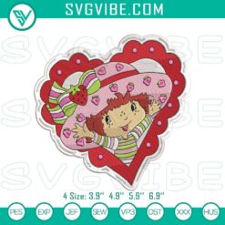 Strawberry Shortcake stitch patterns for embroidery, Berry Bitty design files for crafters.