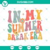 Summer break themed SVG design for teachers and educators, perfect for summer period projects.