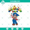 Super Mario 2024 graduation cap SVG with Mario theme, perfect for 2024 graduates, unique and fun design for graduation celebrations.