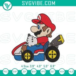 Super Mario Bros machine embroidery pattern for download, featuring iconic characters and elements from the video game.