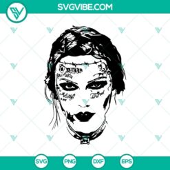 Taylor Swift and Post Malone themed Fortnite SVG design featuring unique tattoos. Ideal for digital customizations and fan art.