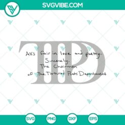 Taylor Swift Vintage Text SVG featuring Tortured Poets 2024 Logo design, TTPD SVG, perfect for retro-inspired projects.